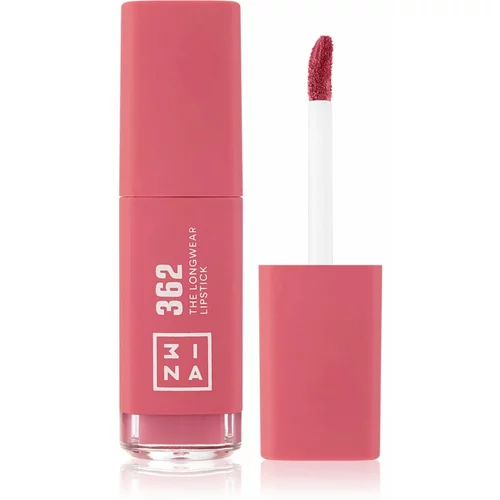 3INA The Longwear Lipstick dolgoobstojna tekoča šminka odtenek 362 - Pink 6 ml