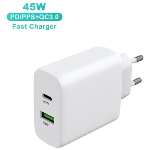 Optimus 45W PD & QC 3.0 brzi punjač za laptop i tablete (USB-C + USB-A) Cene