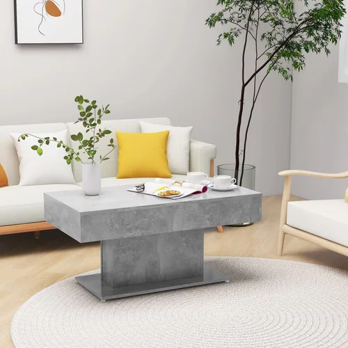  Stolić za kavu siva boja betona 96 x 50 x 45 cm od iverice