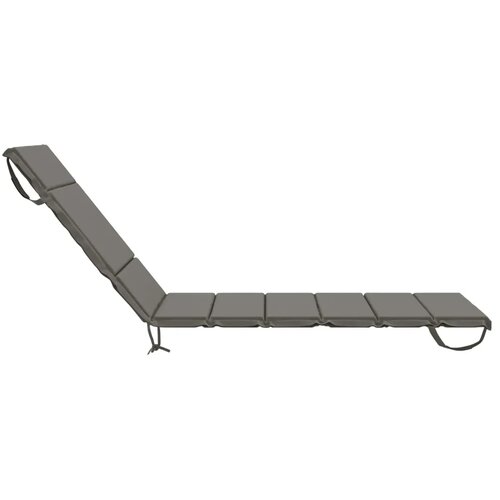  Jastučić za ležaljku GEMERT 100% poliester Siva 200 x 90 x 3 cm - Siva 200 x 90 x 3 cm Melange Slike