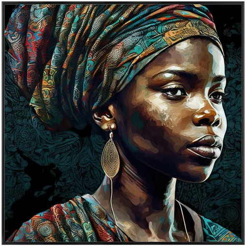 Signes Grimalt Slike, platna Afriška Ženska Slika Črna