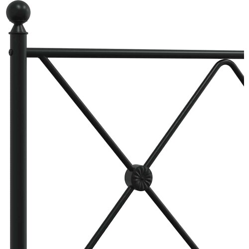  Metalno zamjensko uzglavlje crno 90 cm Slike