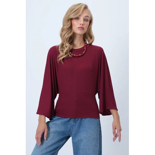 Trend Alacati Stili Ženska bluza Alc-X14598, Bordo Cene