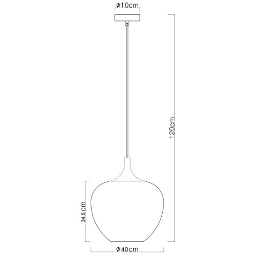 Globo 15548H2G - visilica na sajli maxy 1xE27/60W/230V u boji bakra Slike