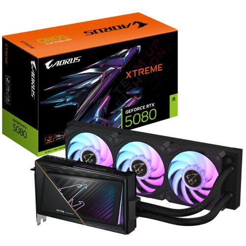 Gigabyte Aorus Geforce Rtx 5080 Xtreme Waterforce 16gb ( GV-N5080AORUSX W-16GD ) Cene