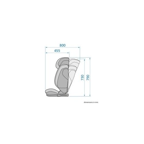 Maxi-Cosi autosjedalica Rodifix S i-Size, Grupa 2, 3 (15-36 kg) (100-150 cm) - Tonal Graphite Slike