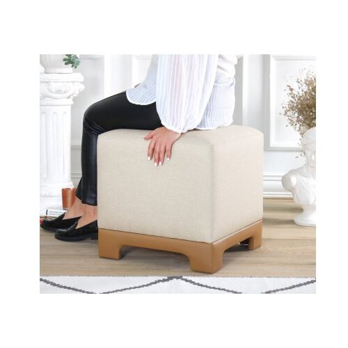 Atelier Del Sofa tabure lenover cream beige Cene