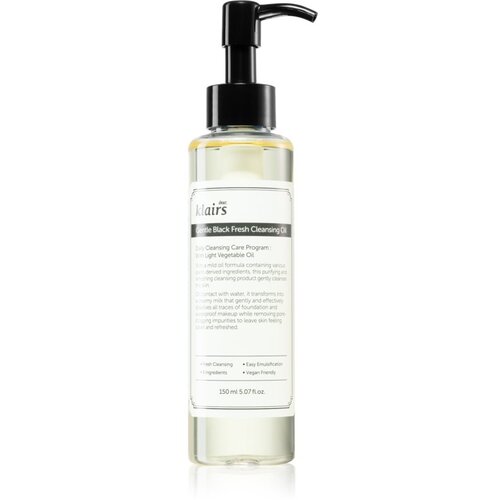 Klairs Gentle Black Fresh Cleansing Oil nežno čistilno olje za mastno kožo 150 ml Cene