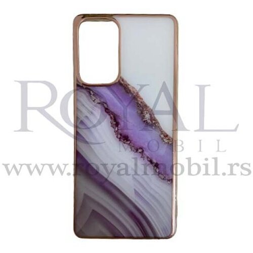  futrola mermer silikon sa niklovanim obodom za samsung A736 galaxy A73 5G No4 Slike