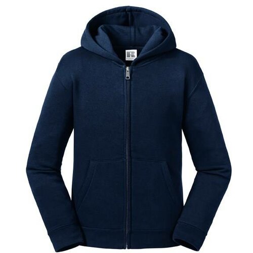 RUSSELL Navy blue children's sweatshirt with hood and zipper Authentic Slike
