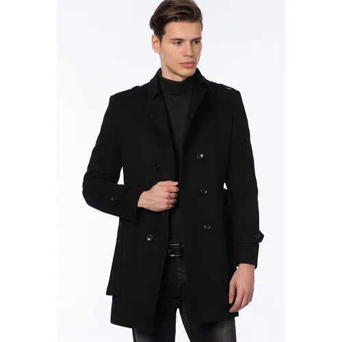 Dewberry PLT8320 MEN'S COAT-BLACK