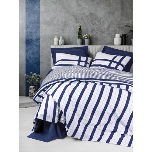 Nifty - Tamnoplavi Ranforce Super King Posteljina Set Cene