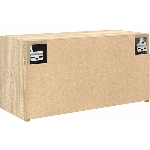  Kupaonski zidni ormarić sonoma hrast 60x25x30 cm izrađeno drvo Slike