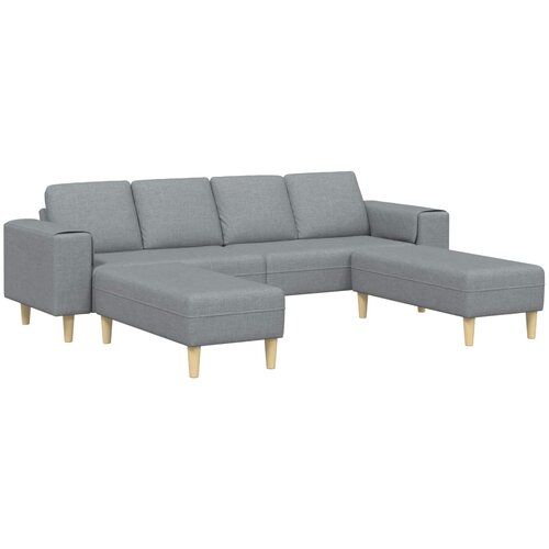  Kauč za dnevni boravak 3 pcs Svijetlo siva Poliester Slike