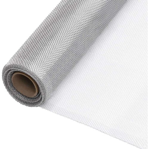  Mrežasti zaslon od aluminija 80 x 500 cm srebrni Slike