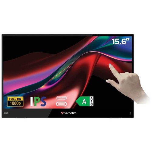 Verbatim prijenosni monitor osjetljiv na dodir LIGHT 15.6" #32402 Full HD 1080p, USB-C/HDMI Cijene