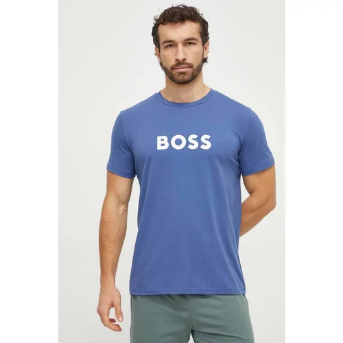 Boss Bombažna kratka majica moški