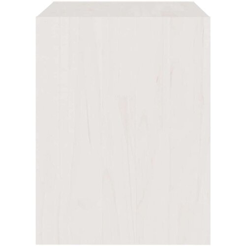 VidaXL noćni ormarić bijeli 40 x 30,5 x 40 cm od masivne borovine Slike