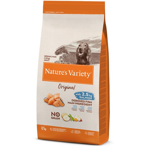 Nature's Variety Original No Grain Medium/Adult losos - 12 kg Cene