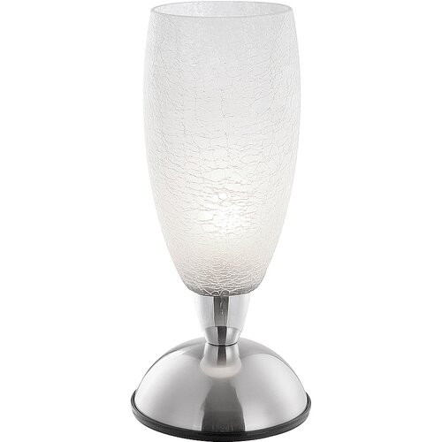 Globo stolna lampa auriga E14 40W touch dimmer ni matt krom opal staklo 28cm Slike