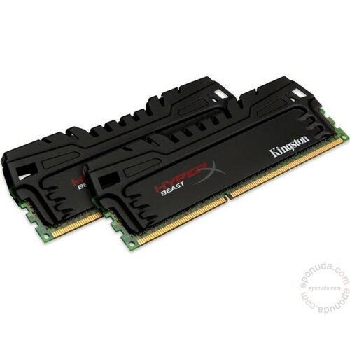 Kingston DDR3 8GB (2x4GB kit) 1866MHz HX318C9T3K2/8 HyperX XMP Beast ram memorija Slike