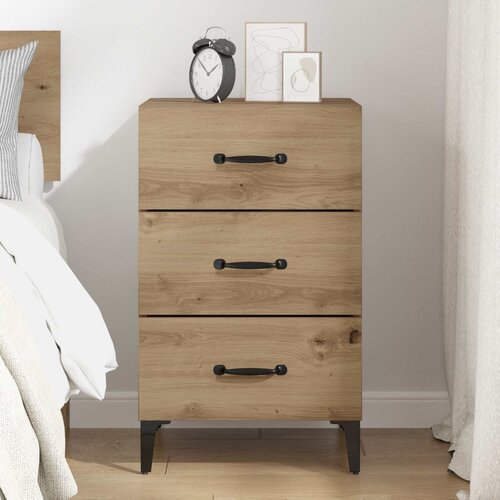  Noćni ormar Umjetnički hrast 40 x 40.5 x 66 cm Slike