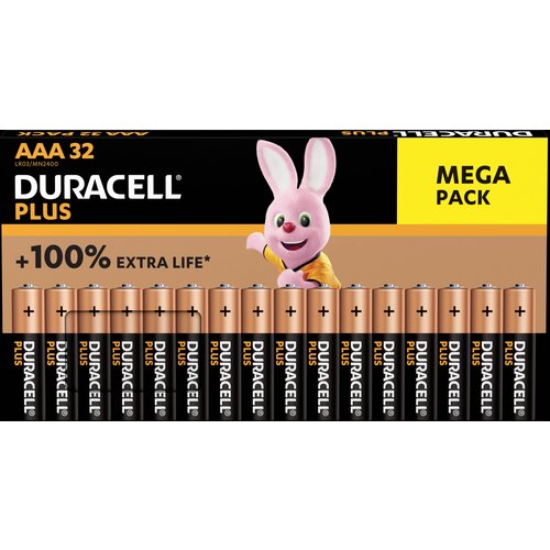 Duracell Plus-AAA BP32 micro (AAA)-baterija alkalno-manganov 1.5 V 32 kos, (20638384) Cene