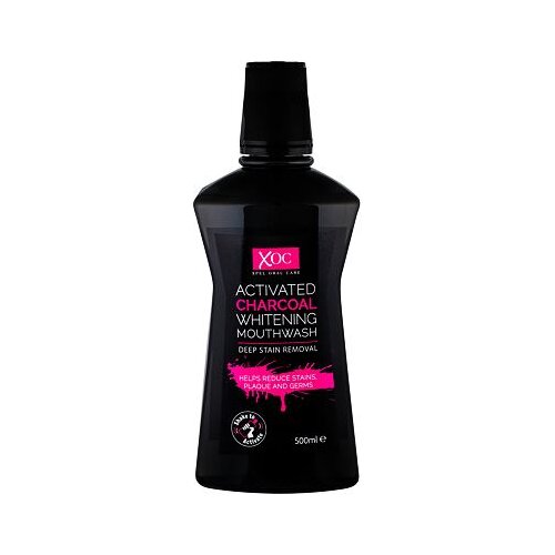 Xpel Oral Care Activated Charcoal vodica za ispiranje usta za či&scaron;ćenje i izbjeljivanje s aktivnim ugljenom 500 ml Cijene