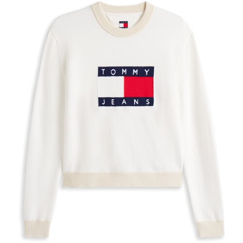 Tommy Jeans Sweater majica mornarsko plava / klasično crvena / bijela Slike