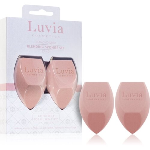 Luvia Cosmetics Diamond Drop Blending Sponge Set večnamenska gobica za make-up duo barva Candy 2 kos Cene