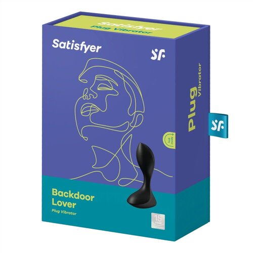 Satisfyer Analni vibrator BackDoor Lover, 11.5cm, Crni Slike