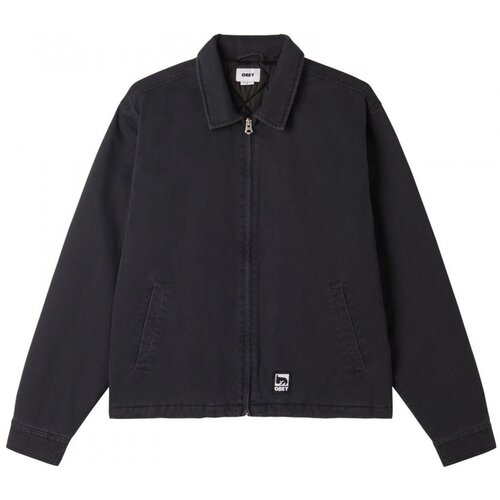 Obey Jakne & Blazerji Head jazz zip up jacket Črna Cene