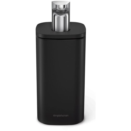 simplehuman Mat črn jeklen dozirnik za milo 295 ml – Cene