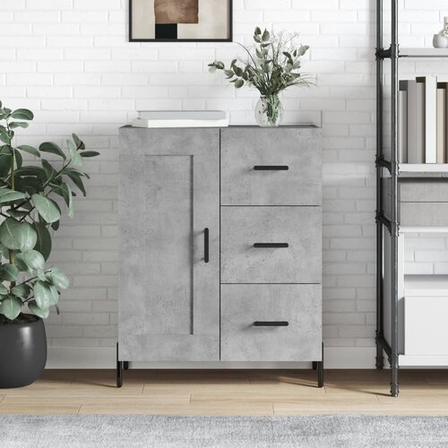 VidaXL Komoda siva boja betona 69 5x34x90 cm od konstruiranog drva Slike