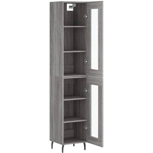  Visoka komoda siva sonome 34,5x34x180 cm od konstruiranog drva Slike