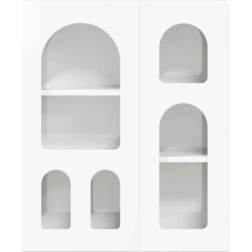  ormarić s policom Visoki sjaj bijela 59 x 20 x 71.5 cm Slike