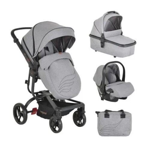 Cangaroo Venco KOLICA ELADA GREY 3U1 AUTOSEDI&amp;Scaron;TE I-SIZE (CAN56280) Slike