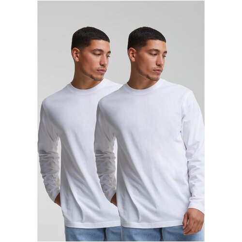 Urban Classics Men&amp;#039;s long-sleeved T-shirt Basic 2-Pack white+white Slike
