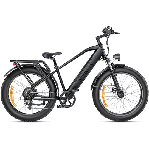 ENGWE E26 fat tire step-through električno kolo 250 w 48 v 16 ah 120 km dosega z dvojnim vzmetenjem e-kolo za vse terene - črno, (21249943) Cene