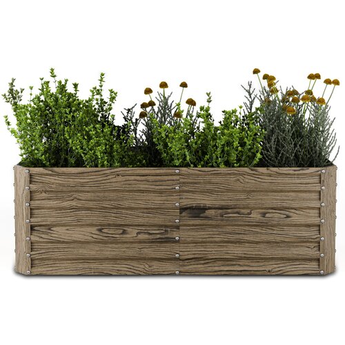 Blumfeldt High Grow Straight dvignjena gredica, 972 L, Ergonomska, Odporna na vremenske vplive, Odprto dno Cene