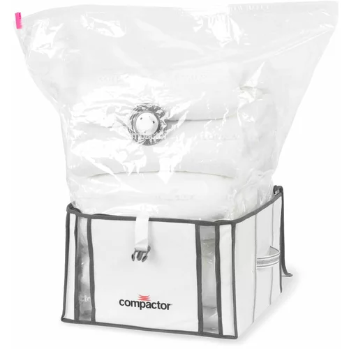 Compactor Komplet 2 beliih škatel za shranjevanje z vakuumsko vrečo Life 3D Vacuum Bag, 40 x 25 cm
