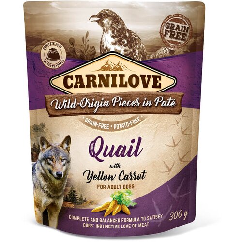 Carnilove dog adult - prepelica &amp;amp; rumeno korenje, vrečka 300g 300 g Slike