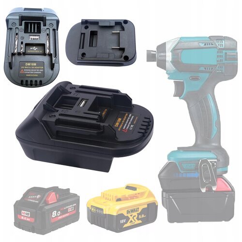 Rosfix DEWALT / MILWAUKEE ADAPTER ZA MAKITA DM18M BATERIJSKI PAKET, (21739222) Cene