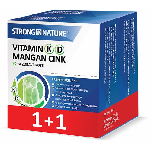 paket vitamin k d mangan cink, 30 kapsula 1+1 gratis Slike