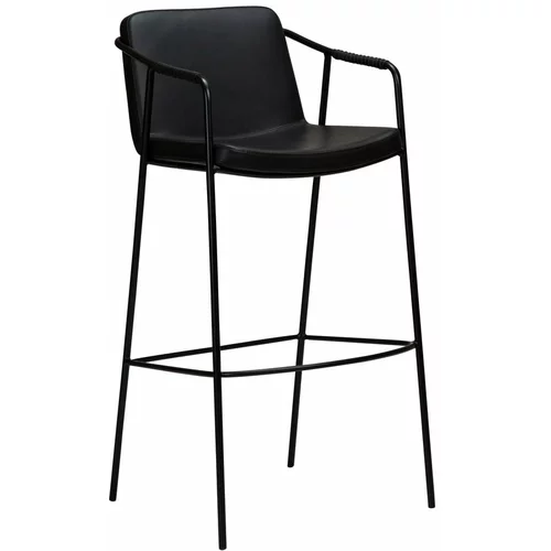 DAN-FORM Denmark Crna barska stolica od imitacije kože Boto, visina 95 cm