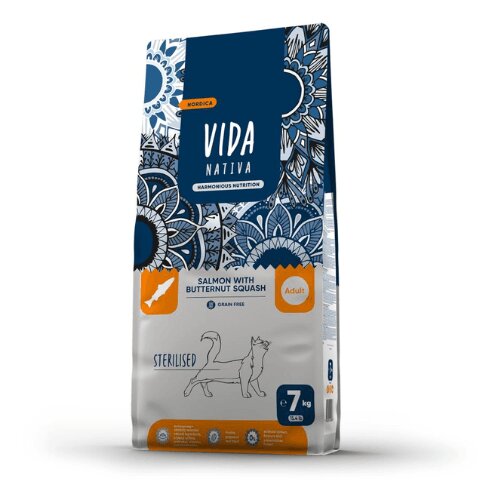 Craftia vida nativa nordica sterilised salmon with butternut squash adult cat - 7 kg Slike