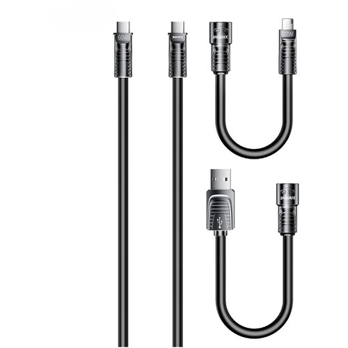 Remax Data kabl RCC-168 Lyncharge Series 60w 4-in-1 Zinc Alloy crni Cene