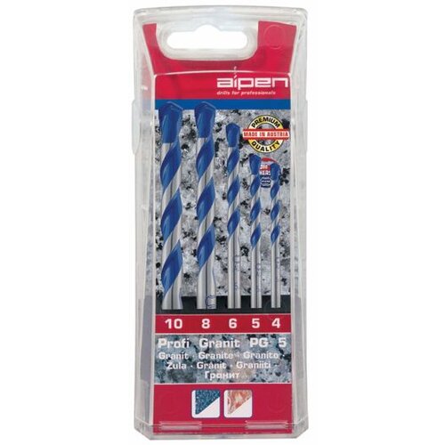 ALPEN Svrdlo za granit, 5-dijelni set 25700005100 cilindrični prihvat 1 set Slike