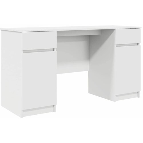 vidaXL Stol Bijela 140x49x76 cm Konstruirano drvo Cene