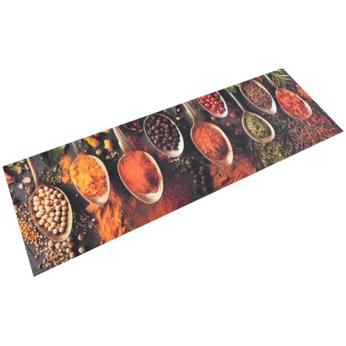 vidaXL Kuhinjska preproga pralna žlice in začimbe 60x180 cm žamet Cene